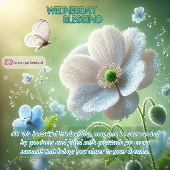 Wednesday surrounds you with beauty, dreams, and gentle gratitude.