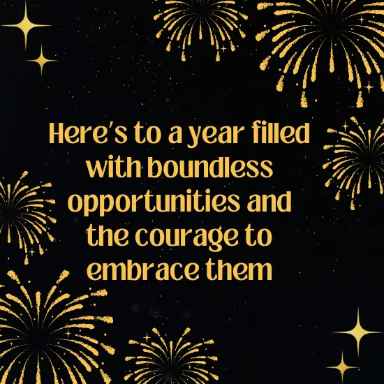 Here’s to a year filled with boundless opportunities